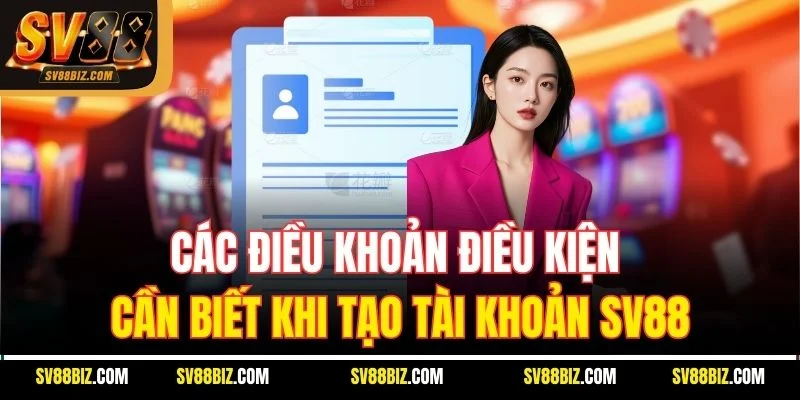Các Điều Khoản Điều Kiện Cần Biết Khi Tạo Tài Khoản SV88