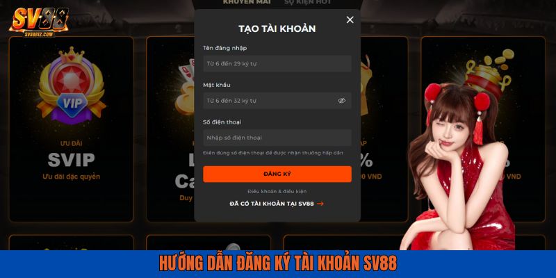 Đăng ký tài khoản qua các bước đơn giản, nhanh chóng